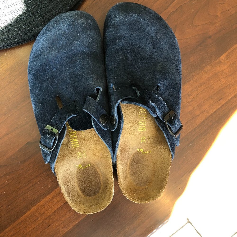 Birkenstock Boston Soft Suede Clogs